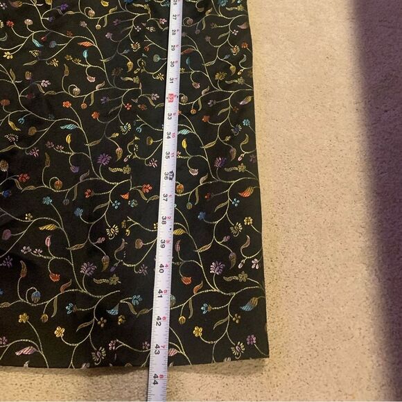 Vintage Dead Stock J.B.S. Silk Black and Red Floral Women's Jacket - Picture 11 of 11